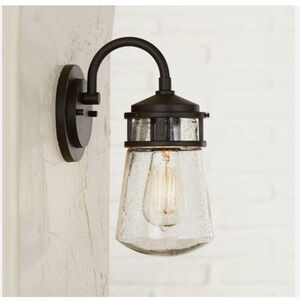 Lyndon 1-Light Architectural Bronze Outdoor 11.25" Hardwired Barn Sconce 49444AZ